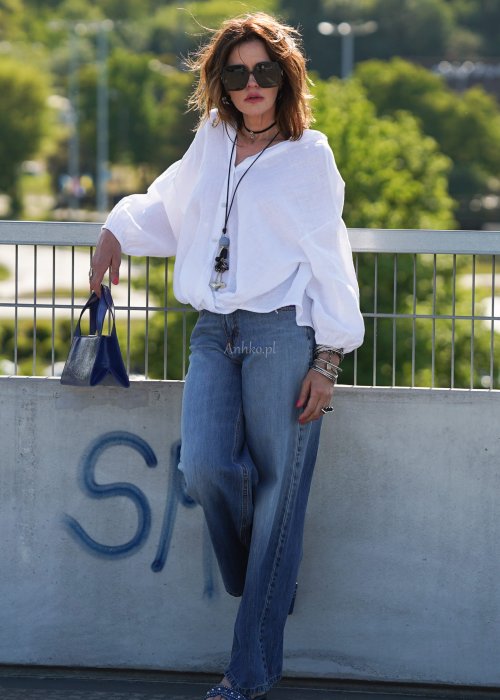 Lniana Koszula Joliet Biała