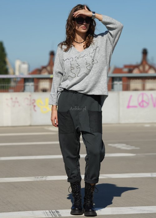 Spodnie Papi Grafitowe