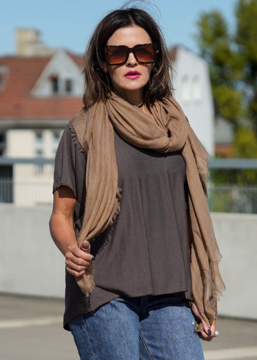 Szal Tina Taupe