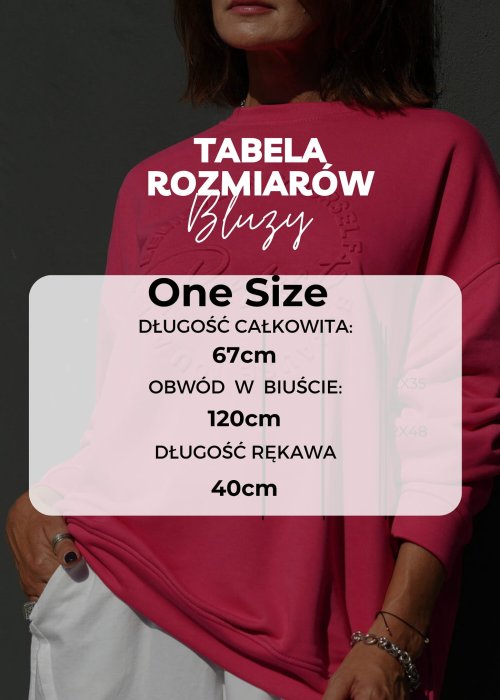 Tabela Rozmiarów Bluza GirlsBe Biała