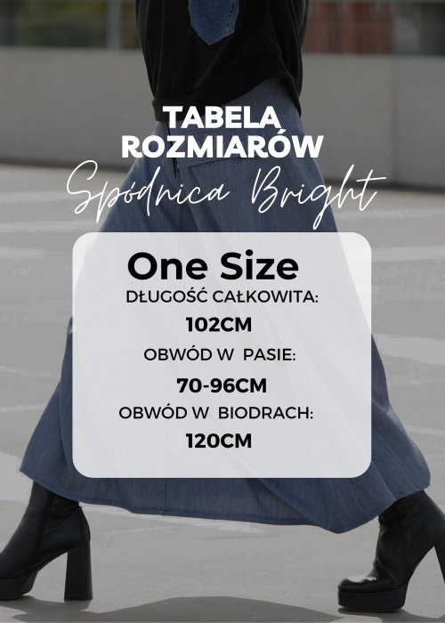 Tabela Rozmiarów dla Spódnica Bright Złota