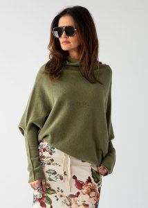 Sweter One Oliwkowy