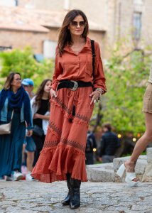 Spódnica Azetic Miedziana