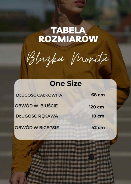 Tabela Rozmiarów dla Bluzka Monita Biała