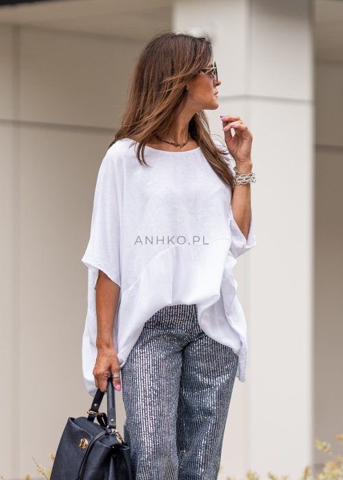 Bluzka oversize Tarent  Biała