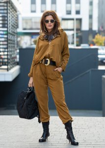 Dres Linzzy Musztardowy 