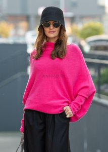 Sweter One Fuksja