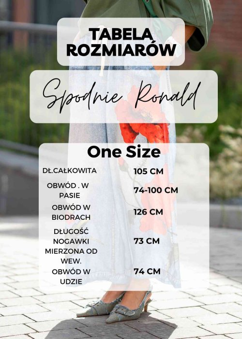 Tabela Rozmiarów One Size Garnitur Sztruksowy Lino Ceglany