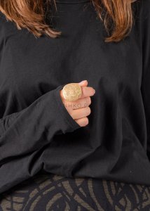 Pierścionek Shiny Gold w Kolorze Złotym