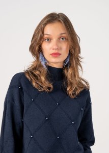 Kolczyki Santana Niebieskie