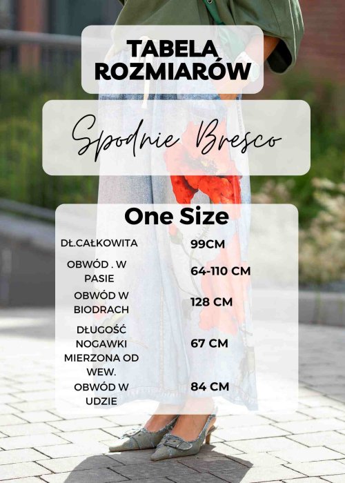 Tabela Rozmiarów dla  Spodnie sztruksowe Bresco Ciemnozielone