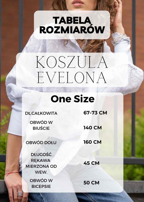 Tabela Rozmiarów One Size Koszula Evelona Różowa