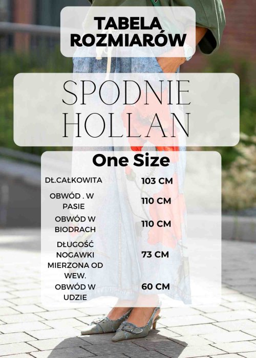 Tabela Rozmiarów dla Spodnie Dresowe Hollan Czarne