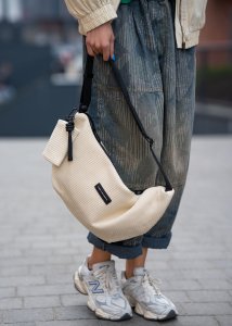 Nerka z portfelikiem No Earth B Two Kremowa