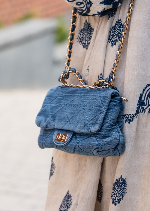 Torebka mała Chic Detail Jeans Two Niebieska