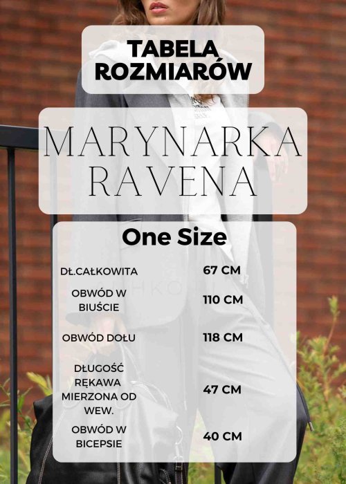 Tabela Rozmiarów dla Marynarka Lniana Ravena Kremowa
