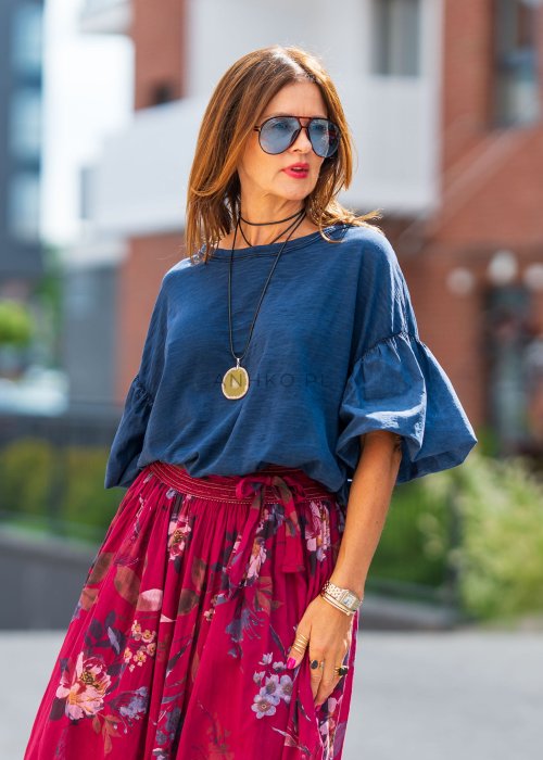 Bluzka Cotton New Granatowa