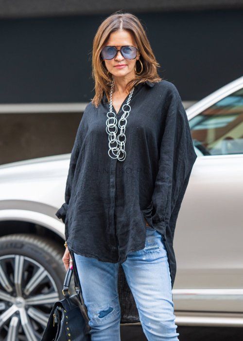 Koszula Lniana Holis Czarna