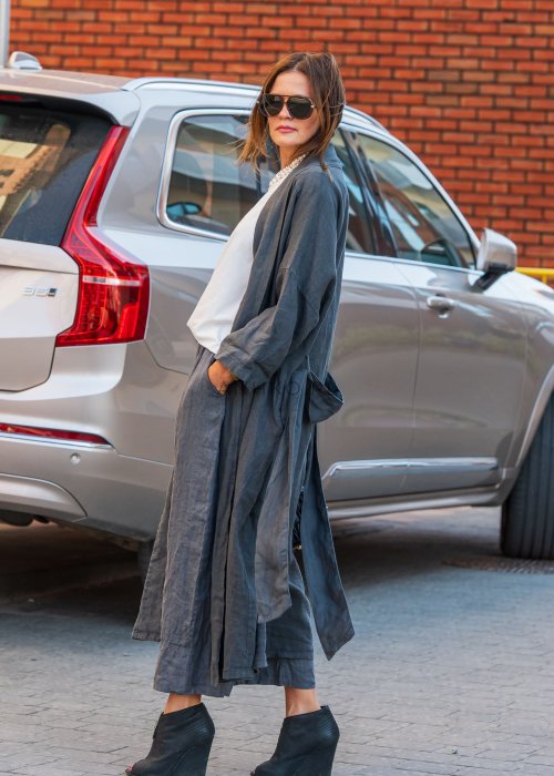 Kimono Lniane Mulin Grafitowe 