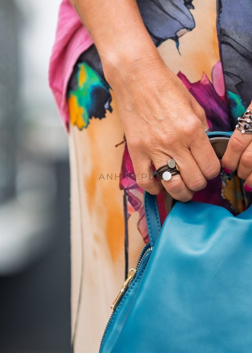 Pierścionek Gumolo Two Brązowy