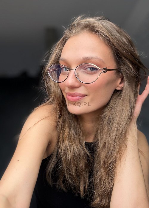 Okulary Zerówki 2047 C3 Złote