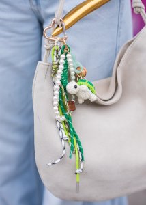 Breloczek ręcznie robiony Turtle Zielony