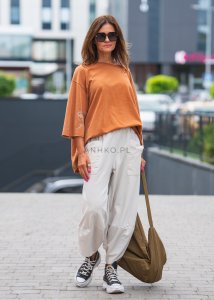 Spodnie Galerinio Tab Two Kremowe