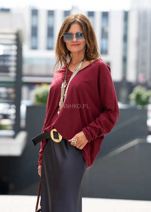 Bluzka Anio Bordowa