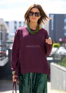 Bluza Wild Spirit Glam Śliwkowa 