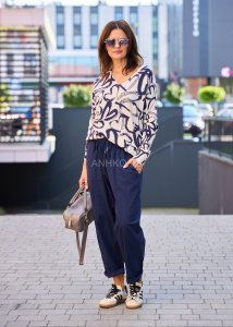 Spodnie RelaxFit Granatowe