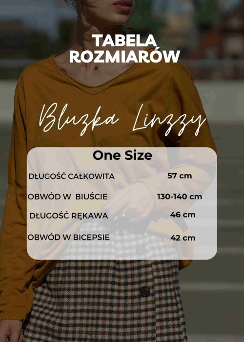 Tabela Rozmiarów dla Dres Linzzy Taupe - Bluza