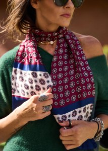 Chusta Majestic Scarf Bordowa