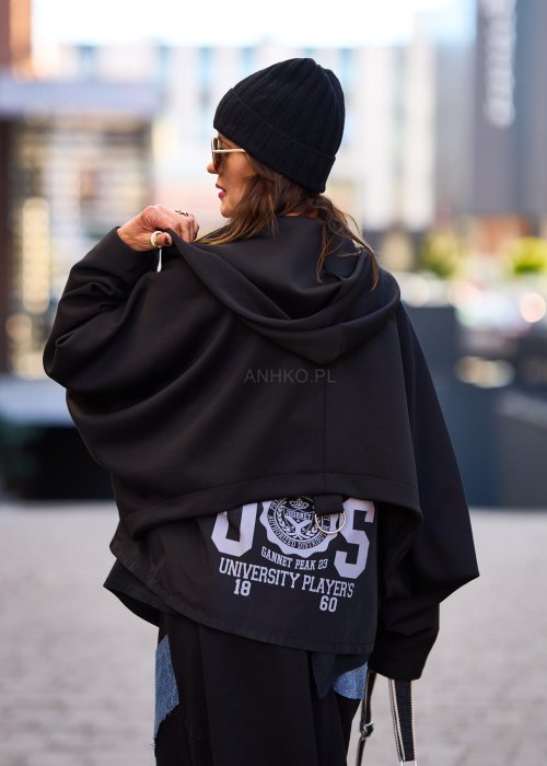 Klasyczna czarna czapka damska na zimę, dzianinowa, wygodna i elastyczna