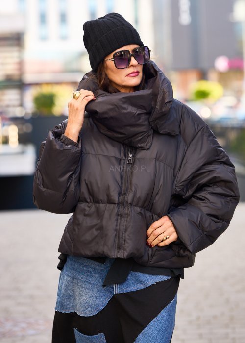 Klasyczna czarna czapka damska na zimę, dzianinowa, wygodna i elastyczna