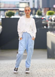 Spodnie Pearl Harem Jasnoniebieskie 