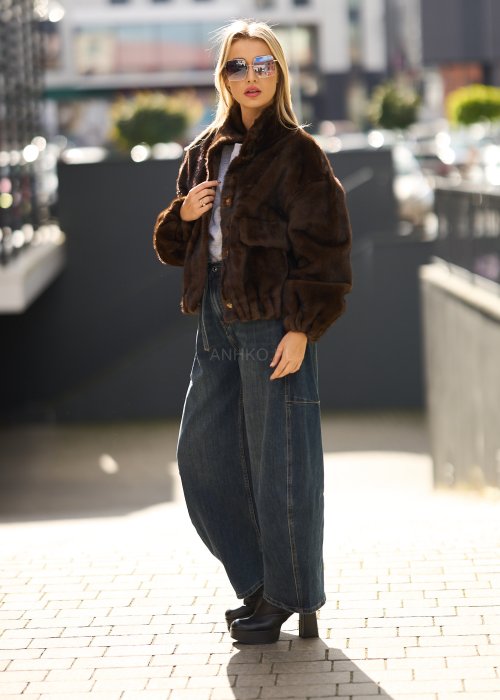 Jeansy damskie z szeroką nogawką i wysokim stanem, w stylu vintage, z wiązaniem w pasie i kieszeniami po bokach