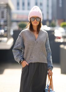 Kardigan Arlina Szary