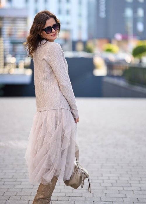 Dwuczęściowa Sukienka Zamora Taupe