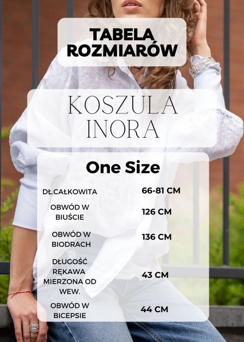 Tabela Rozmiarów dla Koszula Damska Inora Brązowa