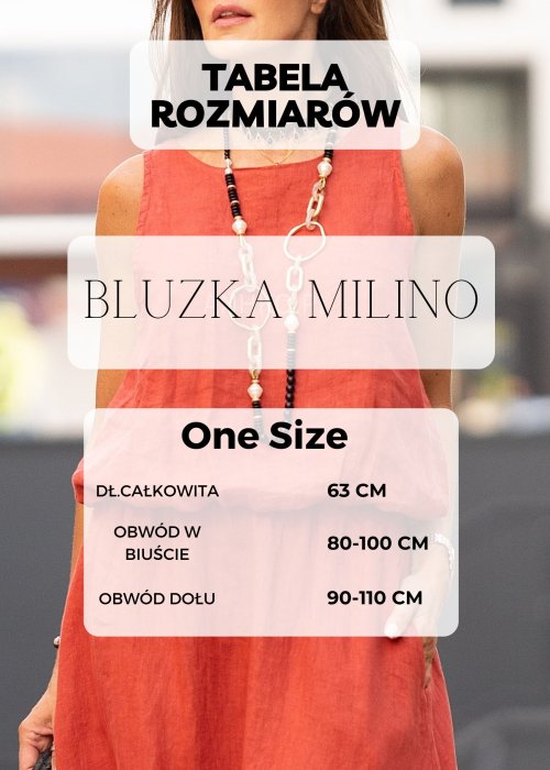 Tabela Rozmiarów dla Bluzka Damska Milino Granatowa