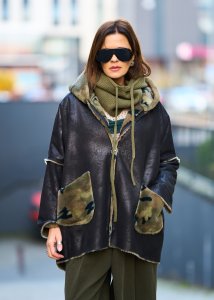 Kurtka Velmor Sofia Czarno-Zielona