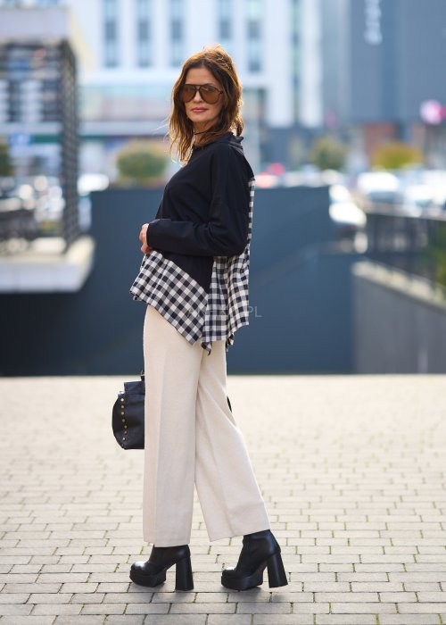 Stylowe i wygodne spodnie o dopasowanym kroju, wykonane z miękkiej mieszanki wiskozy.