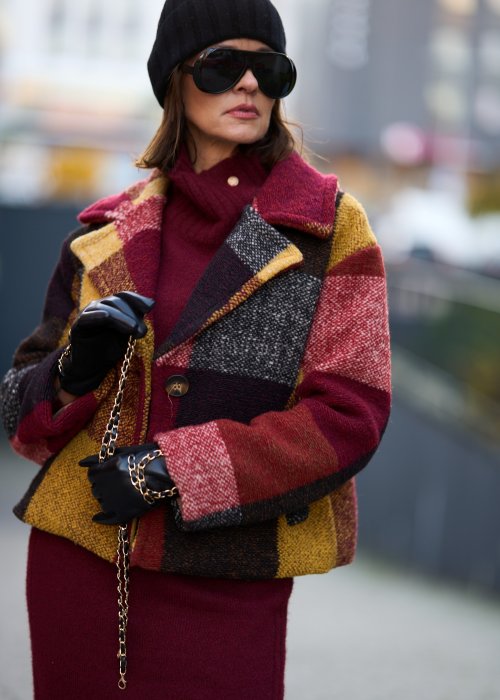 Rękawiczki z Łańcuszkiem Visconti Czarne