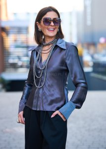 Koszula Satynowa Nova Szara