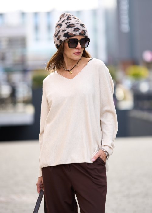 Sweter Promos Beżowy