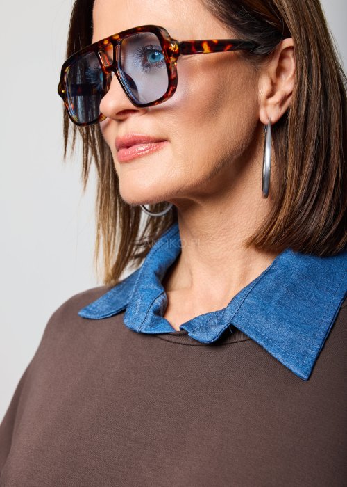 Okulary Luxor 3968 Panterkowe Błękitne