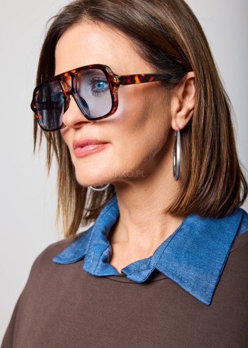 Okulary Luxor 3968 Panterkowe Błękitne