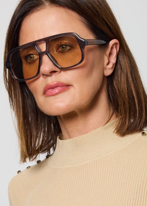 Okulary Luxor 3968 Szare z Beżowym Soczewkami