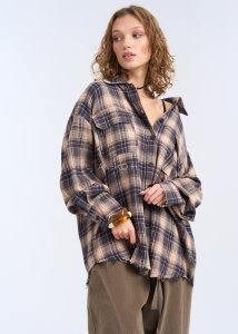 Koszula Marlow Escape w Kratę Granatowa 