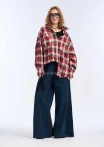 Spodnie Sztruksowe Calen Soft Granatowe